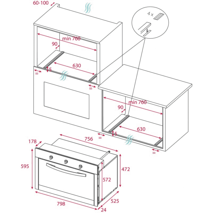 TEKA | Horno a Gas con Grill Eléctrico Multifunción con Convección - Imagen 2