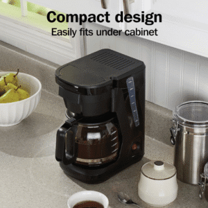 Hamilton Beach | Cafetera compacta de 12 Tazas