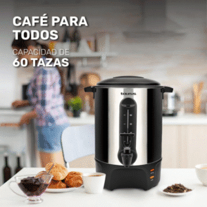 TAURUS | Cafetera para 60 tazas con indicador