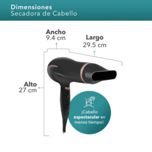 RCA | Secadora de Cabello 3 Velocidades