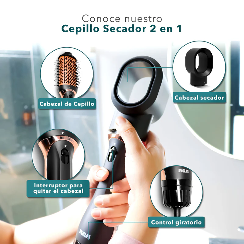 RCA | Cepillo Secador 2 en 1 - Imagen 4